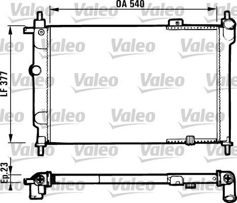 Radiator, racire motor 731551 VALEO