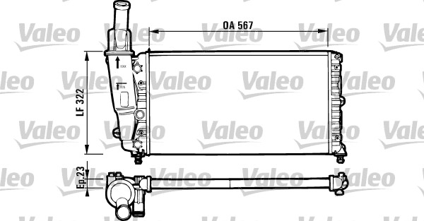 Radiator, racire motor 731562 VALEO
