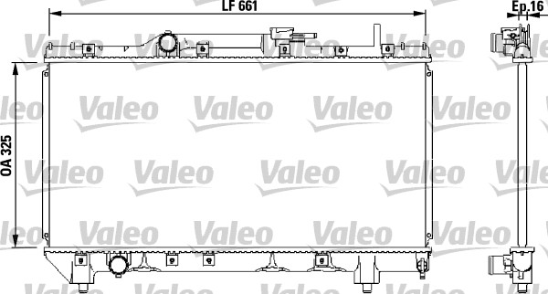 Radiator, racire motor 731565 VALEO