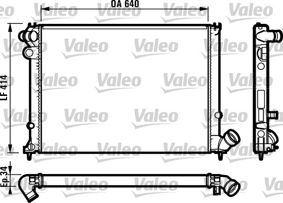 Radiator, racire motor 731575 VALEO