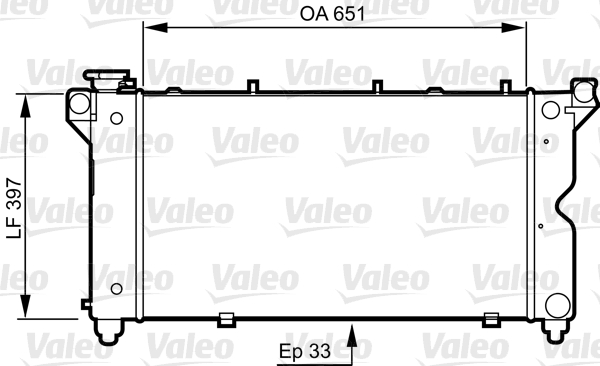 Radiator, racire motor 731723 VALEO