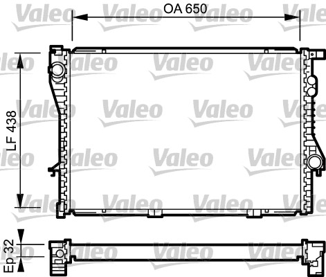 Radiator, racire motor 731766 VALEO