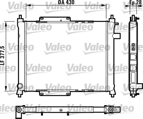 Radiator, racire motor 731815 VALEO