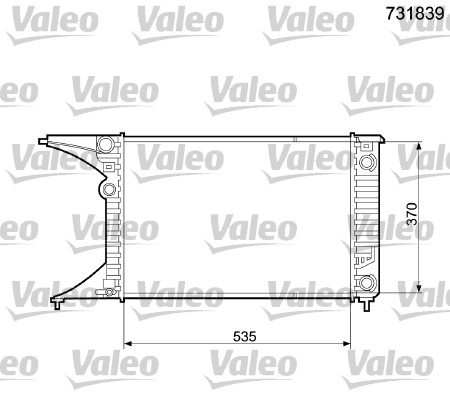 Radiator, racire motor 731839 VALEO