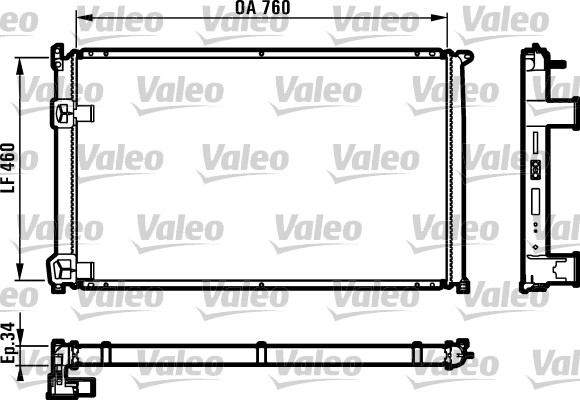 Radiator, racire motor 732063 VALEO