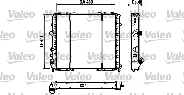 Radiator, racire motor 732072 VALEO