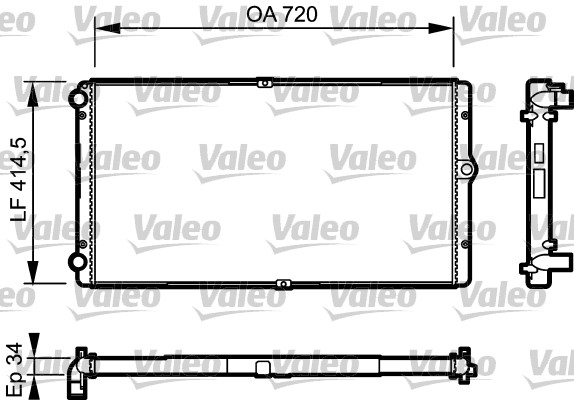 Radiator, racire motor 732177 VALEO