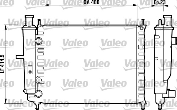 Radiator, racire motor 732218 VALEO