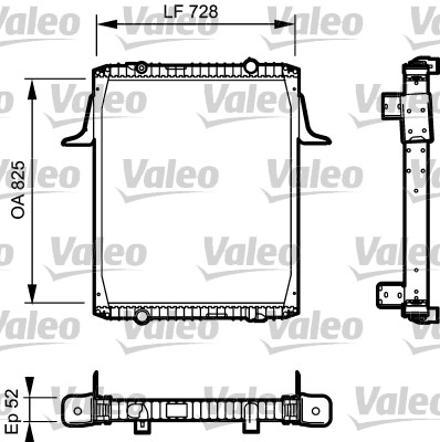 Radiator, racire motor 732329 VALEO