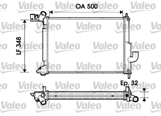 Radiator, racire motor 732349 VALEO