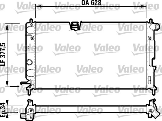 Radiator, racire motor 732350 VALEO