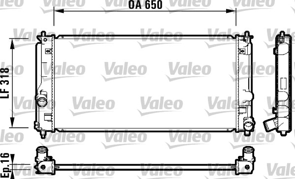 Radiator, racire motor 732413 VALEO