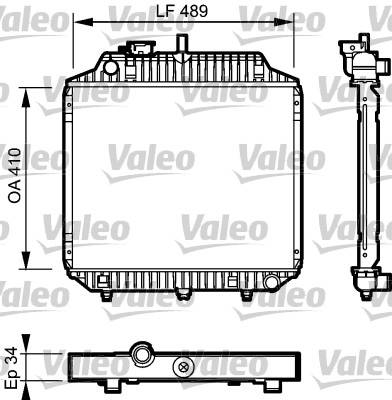 Radiator, racire motor 732442 VALEO