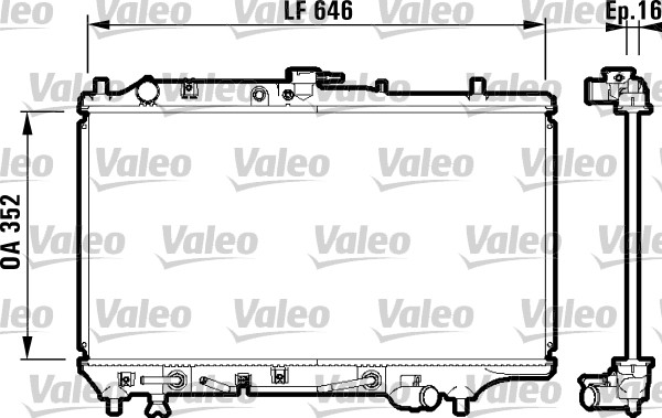 Radiator, racire motor 732475 VALEO