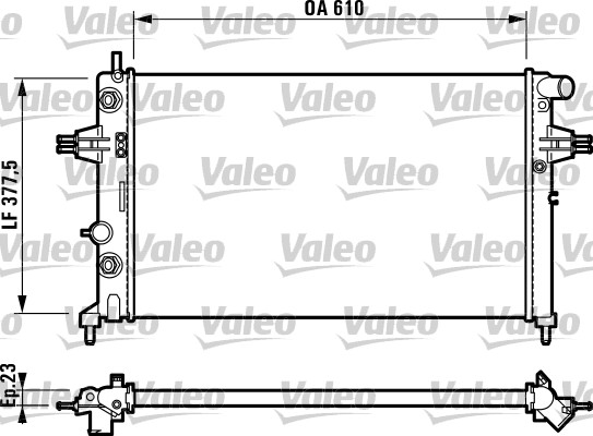 Radiator, racire motor 732549 VALEO