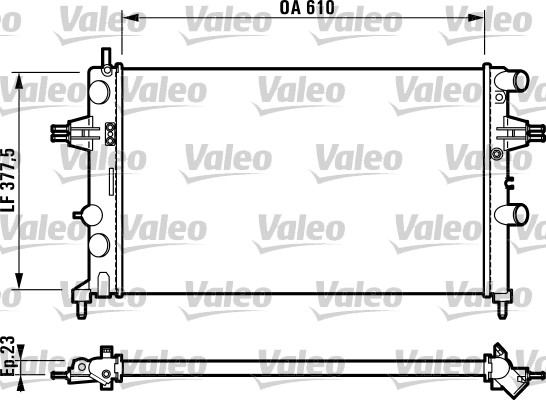 Radiator, racire motor 732551 VALEO