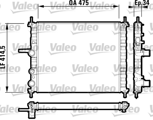 Radiator, racire motor 732557 VALEO