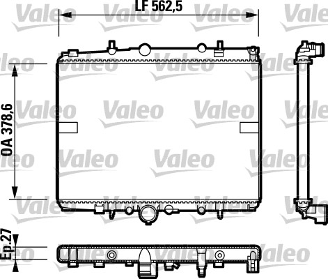 Radiator, racire motor 732599 VALEO