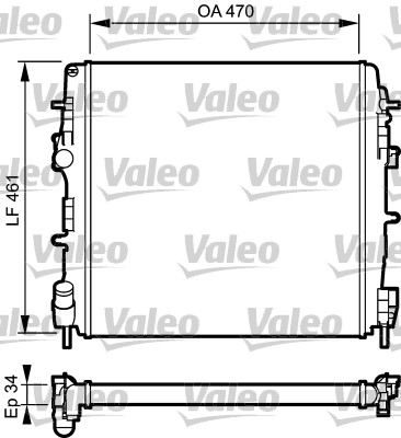 Radiator, racire motor 732687 VALEO