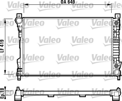 Radiator, racire motor 732739 VALEO