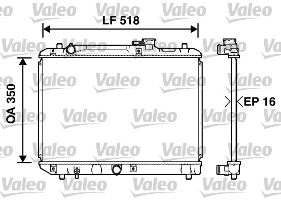 Radiator, racire motor 732750 VALEO