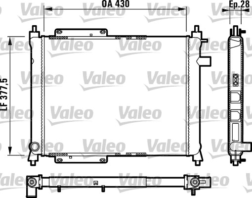 Radiator, racire motor 732759 VALEO