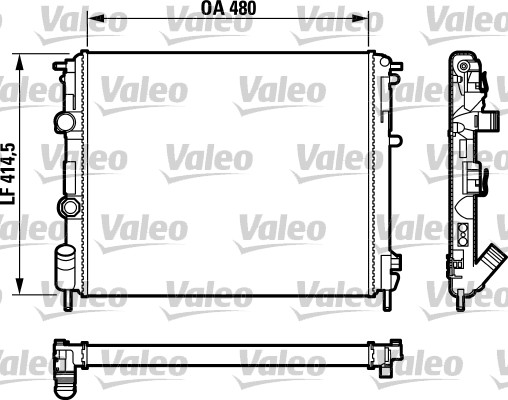 Radiator, racire motor 732761 VALEO