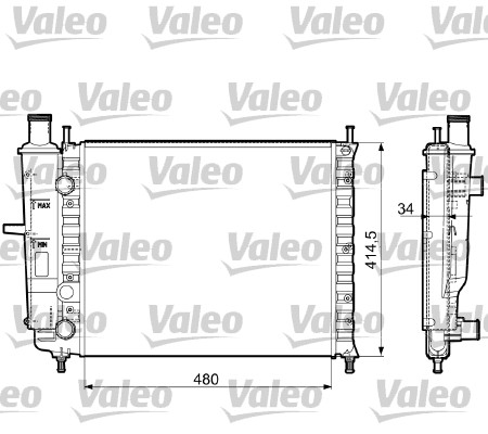 Radiator, racire motor 732788 VALEO