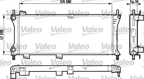 Radiator, racire motor 732792 VALEO