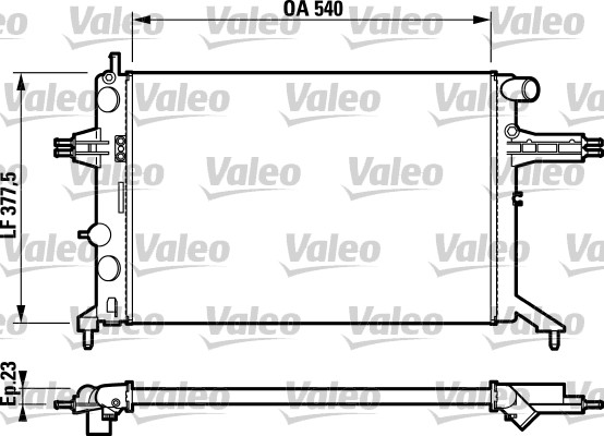 Radiator, racire motor 732795 VALEO