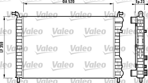 Radiator, racire motor 732812 VALEO
