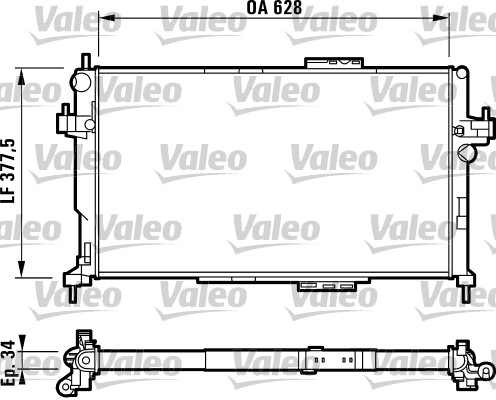 Radiator, racire motor 732824 VALEO