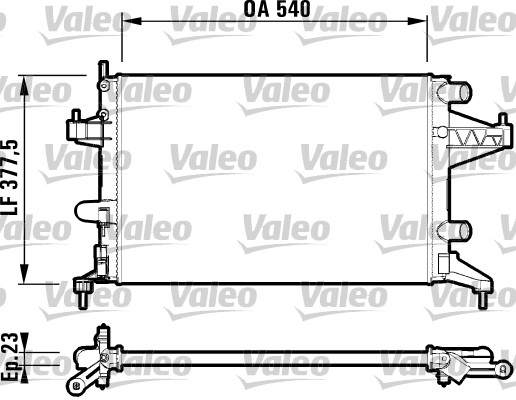 Radiator, racire motor 732825 VALEO