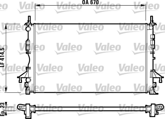 Radiator, racire motor 732827 VALEO