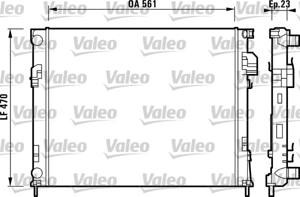 Radiator, racire motor 732853 VALEO