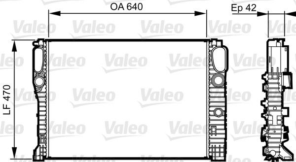 Radiator, racire motor 732855 VALEO