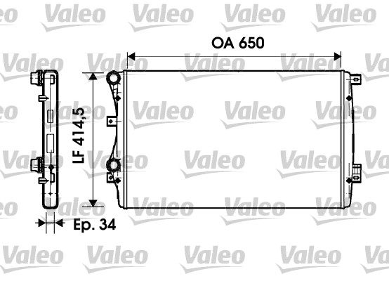 Radiator, racire motor 732872 VALEO