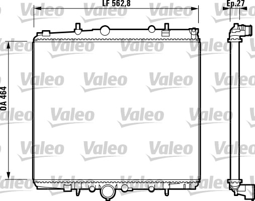 Radiator, racire motor 732880 VALEO