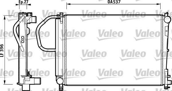 Radiator, racire motor 732883 VALEO