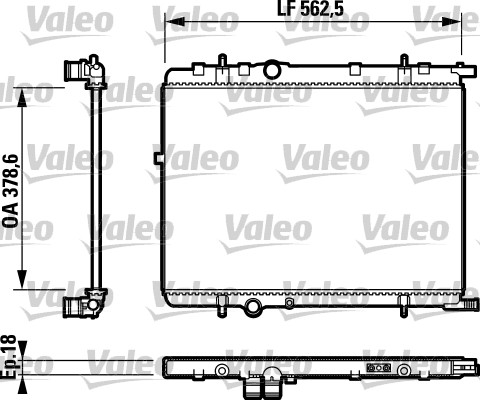 Radiator, racire motor 732890 VALEO