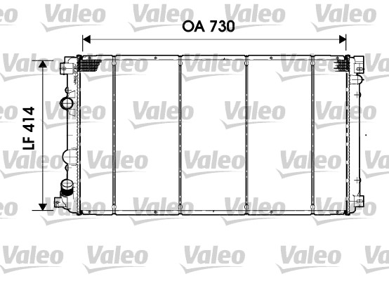 Radiator, racire motor 732919 VALEO