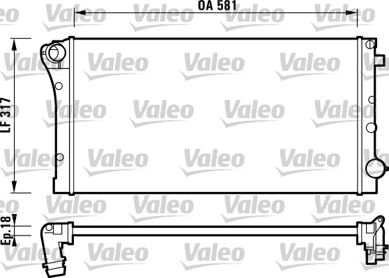 Radiator, racire motor 732925 VALEO