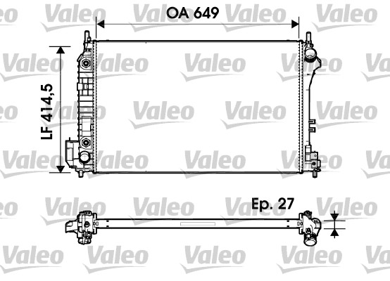 Radiator, racire motor 732947 VALEO