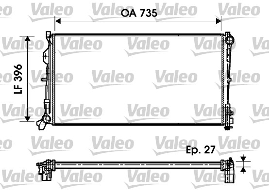 Radiator, racire motor 732956 VALEO