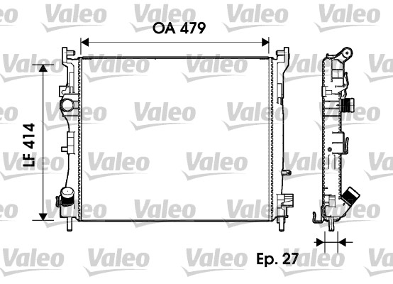 Radiator, racire motor 732960 VALEO