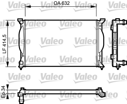 Radiator, racire motor 732963 VALEO