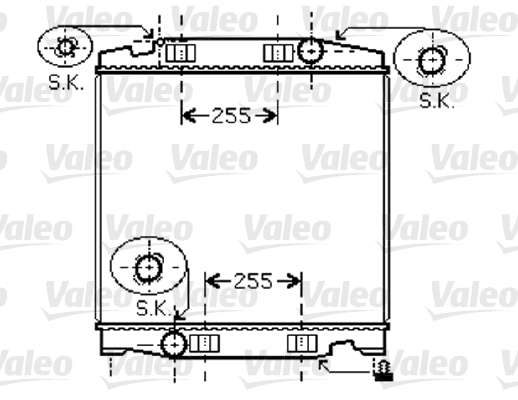 Radiator, racire motor 733411 VALEO