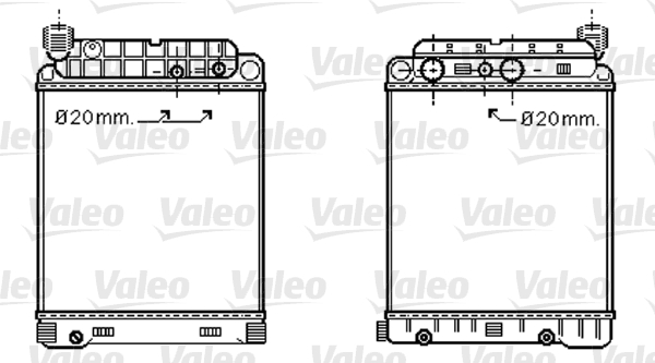 Radiator, racire motor 733416 VALEO