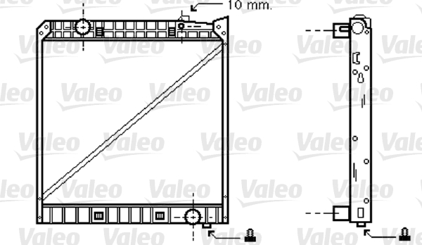 Radiator, racire motor 733417 VALEO