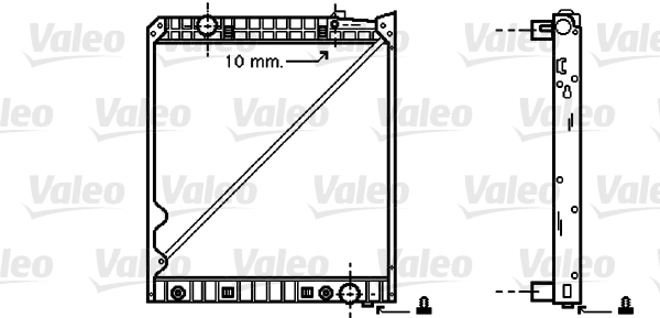 Radiator, racire motor 733418 VALEO